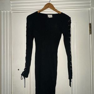 Urban outfitters black knit dress